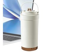 Funny Mugs - Car Travel Mug - 500 ml Ceramic Car Coffee Mug With Lid, Leakproof Water Bottle With Ergonomic Grip Handle Travel-Friendly Reusable Cup For Camping, Officee, Home Tea, And Hot