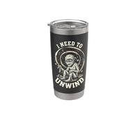 Funny Mummy I Need to Unwind Halloween Bendage Pun Bicchiere termico in acciaio inox doppia parete