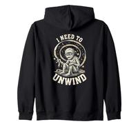 Funny Mummy I Need to Unwind Halloween Bendage Pun Felpa con Cappuccio
