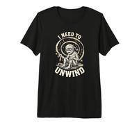 Funny Mummy I Need to Unwind Halloween Bendage Pun Maglietta Premium
