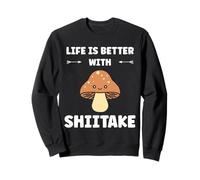 Funny Mushroom Simple Life is Better with Shiitake Felpa