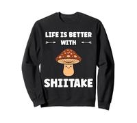 Funny Mushroom Simple Life is Better with Shiitake Felpa