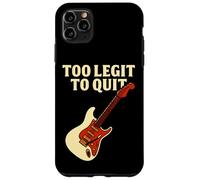 Funny Music Guitar Citazione Too Legit to Quit Design Custodia per iPhone 11 Pro Max