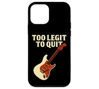 Funny Music Guitar Citazione Too Legit to Quit Design Custodia per iPhone 12 mini