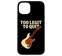 Funny Music Guitar Citazione Too Legit to Quit Design Custodia per iPhone 13