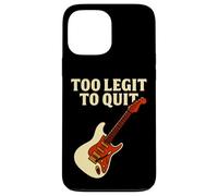 Funny Music Guitar Citazione Too Legit to Quit Design Custodia per iPhone 13 Pro Max