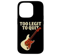 Funny Music Guitar Citazione Too Legit to Quit Design Custodia per iPhone 14 Pro