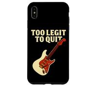 Funny Music Guitar Citazione Too Legit to Quit Design Custodia per iPhone XS Max