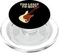Funny Music Guitar Citazione Too Legit to Quit Design PopSockets PopGrip per MagSafe