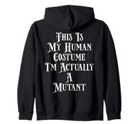 Funny Mutated Mutant Costume Radiated Halloween Alien Mutant Felpa con Cappuccio