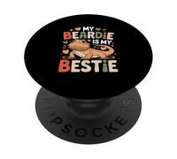 Funny My Beardie Is My Bestie - Drago barbuto PopSockets PopGrip Adesivo