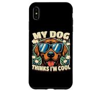 Funny My Dog pensa che io sia figo Funny Dog Custodia per iPhone XS Max