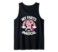 Funny My Farts Are Magical con la Scritta «Rainbow Unicorn» per Donne e Uomini Canotta