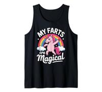 Funny My Farts Are Magical con la Scritta «Rainbow Unicorn» per Donne e Uomini Canotta