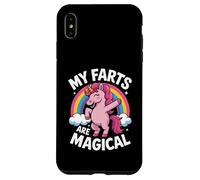 Funny My Farts Are Magical con la scritta «Rainbow Unicorn» per donne e uomini Custodia per iPhone XS Max