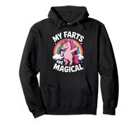 Funny My Farts Are Magical con la Scritta «Rainbow Unicorn» per Donne e Uomini Felpa con Cappuccio