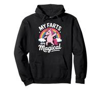 Funny My Farts Are Magical con la Scritta «Rainbow Unicorn» per Donne e Uomini Felpa con Cappuccio