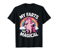 Funny My Farts Are Magical con la Scritta «Rainbow Unicorn» per Donne e Uomini Maglietta