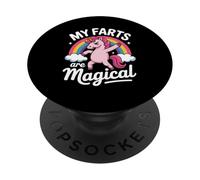 Funny My Farts Are Magical con la scritta «Rainbow Unicorn» per donne e uomini PopSockets PopGrip Adesivo