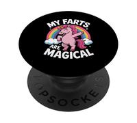 Funny My Farts Are Magical con la scritta «Rainbow Unicorn» per donne e uomini PopSockets PopGrip Adesivo