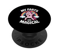 Funny My Farts Are Magical con la scritta «Rainbow Unicorn» per donne e uomini PopSockets PopGrip Adesivo