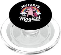 Funny My Farts Are Magical con la scritta «Rainbow Unicorn» per donne e uomini PopSockets PopGrip per MagSafe
