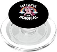 Funny My Farts Are Magical con la scritta «Rainbow Unicorn» per donne e uomini PopSockets PopGrip per MagSafe