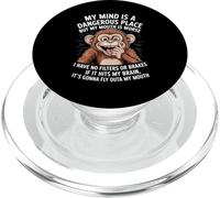 Funny My Mind Is A Dangerous Place No Filter Sarcastico Citazione PopSockets PopGrip per MagSafe