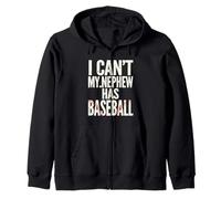 Funny My Nephew Has Baseball Saying Sarcastico Felpa con Cappuccio