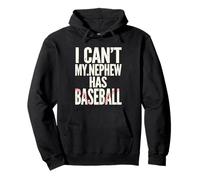 Funny My Nephew Has Baseball Saying Sarcastico Felpa con Cappuccio