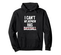 Funny My Nephew Has Baseball Saying Sarcastico Felpa con Cappuccio