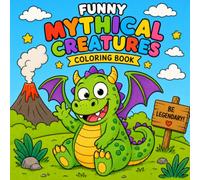 Funny Mythical Creatures: Fun and Magical Creatures to Color for Kids Ages 4-8