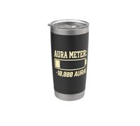 Funny Negative Aura Points Farming Aura Meter Minus 10,000 Bicchiere termico in acciaio inox doppia parete