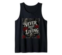 Funny Never Trust The Living Triste Mietitore Moto Style Canotta