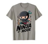 Funny Ninja Mode Kids Cartoon Ninja Action Design Maglietta