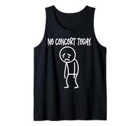 Funny No Concert Today Sad Boring Stickman Music Lovers Canotta
