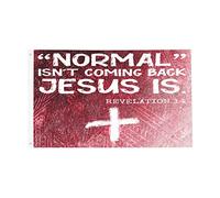 Funny Normal Isn'T Coming Back Jesus Is Revelation 14 Bandiera Da Giardino Con 2 Occhielli Bandiera Durevole Flag Per Feste Festival Interno 90X150Cm