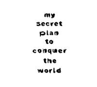 Funny Notebook for Men, Women, Teens - My Secret Plan to Conquer the World | A5 Lined Journal for Goals, Ideas, Notes, Daily Planning & Creative Writing