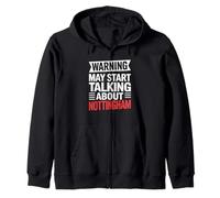 Funny Nottingham Warning potrebbe iniziare a parlare di Nottingham Felpa con Cappuccio