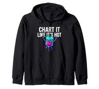 Funny Nurse Chart It Like Its Hot Medical Staff Felpa con Cappuccio