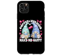 Funny Nurse Gnomes Couple For Women And Men Who Loves Coffee Custodia per iPhone 11 Pro Max