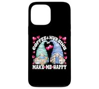 Funny Nurse Gnomes Couple For Women And Men Who Loves Coffee Custodia per iPhone 13 Pro Max