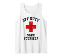 Funny Nurse off Duty Save Yourself Tutte Le Ragazze Vacay Canotta