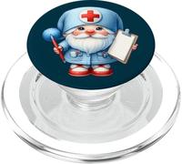 Funny Nursing School Nurse Gnome For Registered Nurse Life PopSockets PopGrip per MagSafe