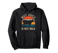 Funny Nut Juice Is Not Milk Felpa con Cappuccio