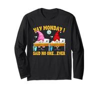 Funny Office Humor GNOME Graphic for Monday Sarcastic Office Maglia a Manica