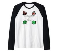 Funny Office Humor Manager Is A Cat Feline Boss Maglia con Maniche Raglan