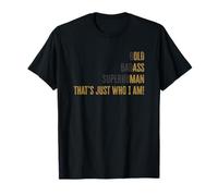 Funny Old Man Saying Shirt Bold Superhuman Old Man Dad Daddy Maglietta
