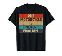 Funny One Motorcycle Is Never Enough - Amante della Moto retrò Maglietta