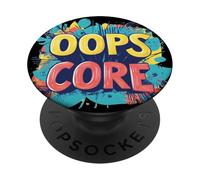 Funny Oops Core Speech Emblema per uomo e donna PopSockets PopGrip Adesivo